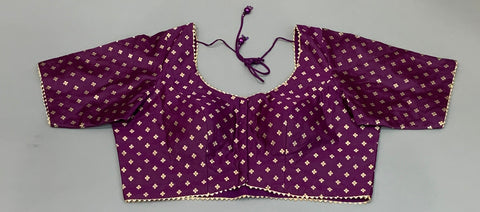Wine Blouse with all over Butties