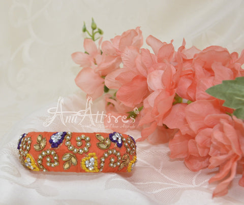 Maggam Work Bangles [Hand Crafted For Festive Look]