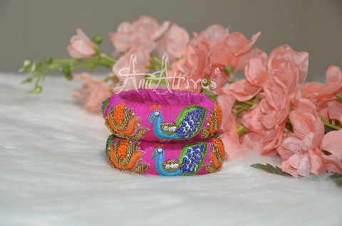 Maggam Work Bangles [Hand Crafted For Festive Look]