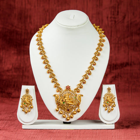 Necklace Set with Matching Jhumkas  Traditional Jewelry