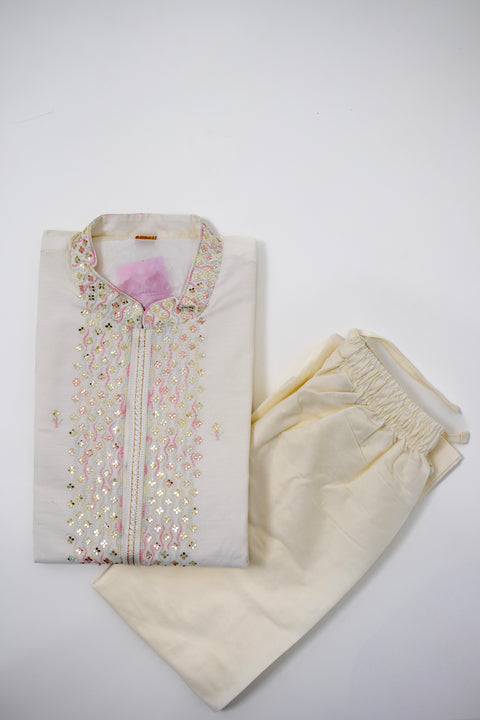 White Kurta set