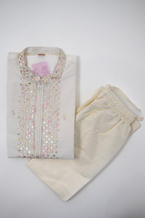 White Kurta set