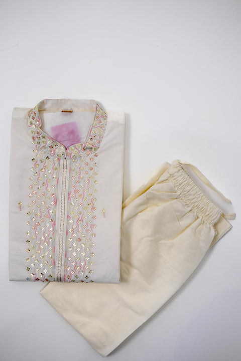 White Kurta set