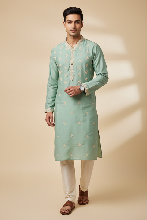 Sea Blue Kurta set