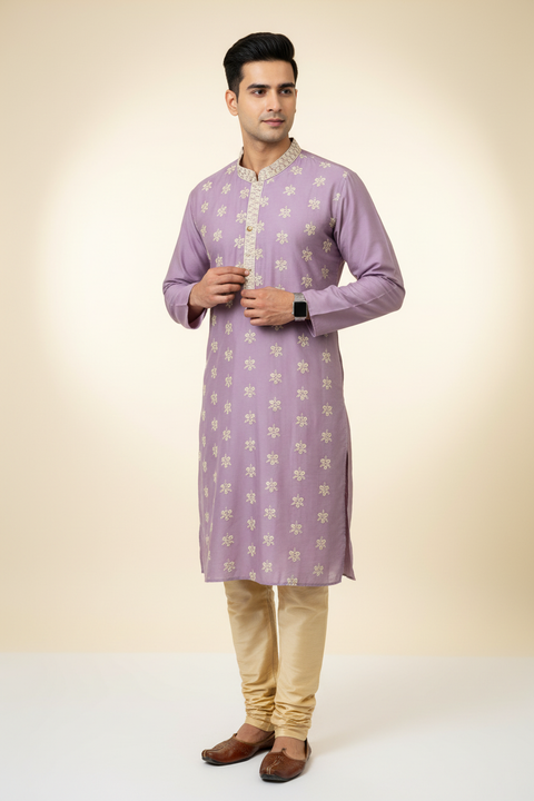 Lavender Kurta set