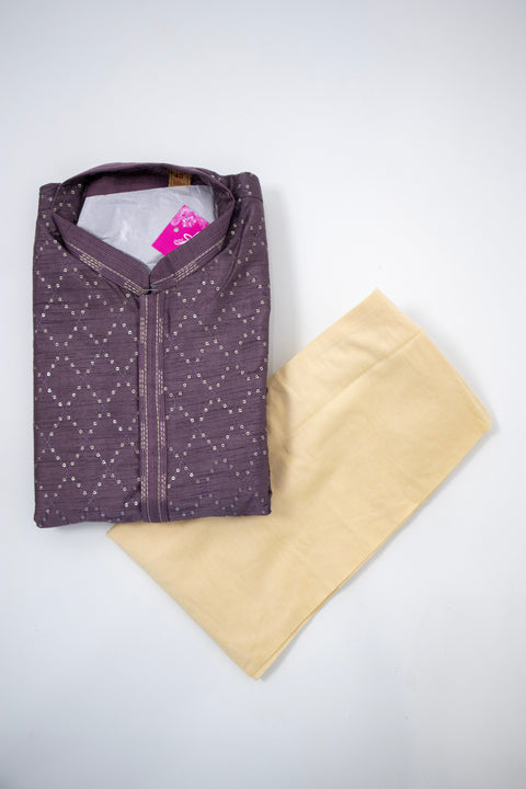 Wine Kurta set