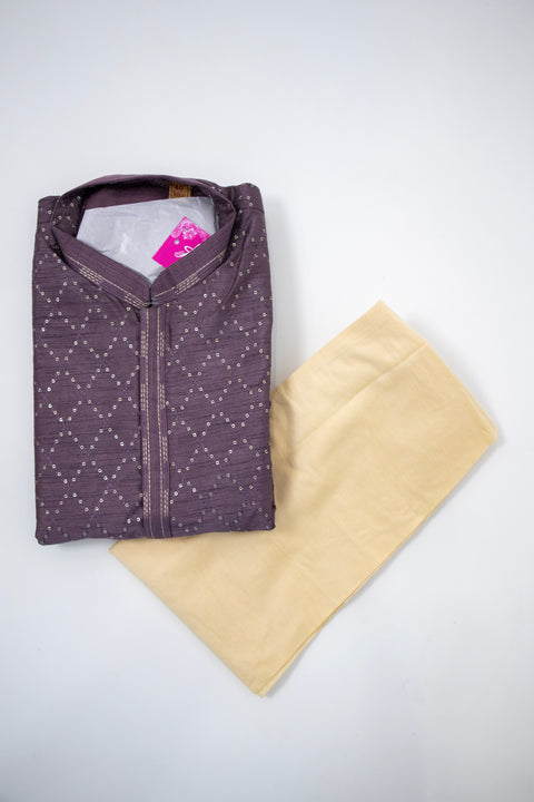 Wine Kurta set