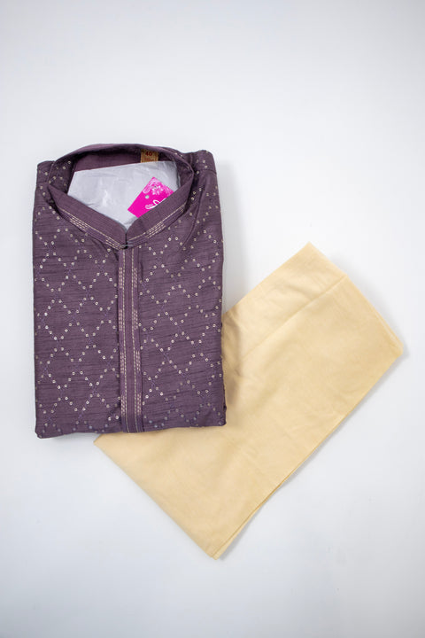 Wine Kurta set