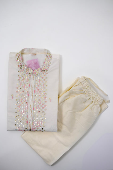 White Kurta set