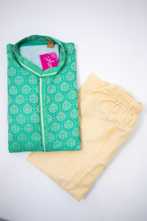 Green Kurta set
