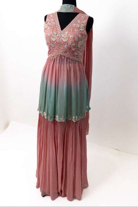 Pink and Blue Sharara