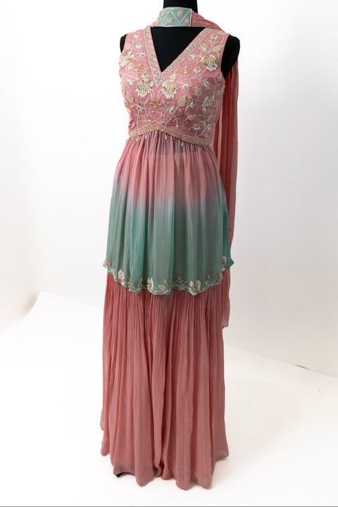 Pink and Blue Sharara