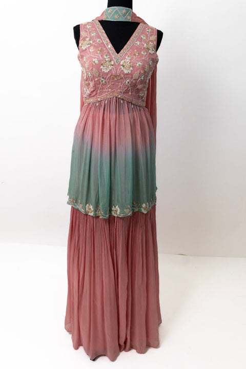 Pink and Blue Sharara