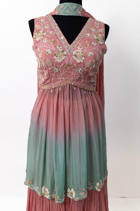 Pink and Blue Sharara