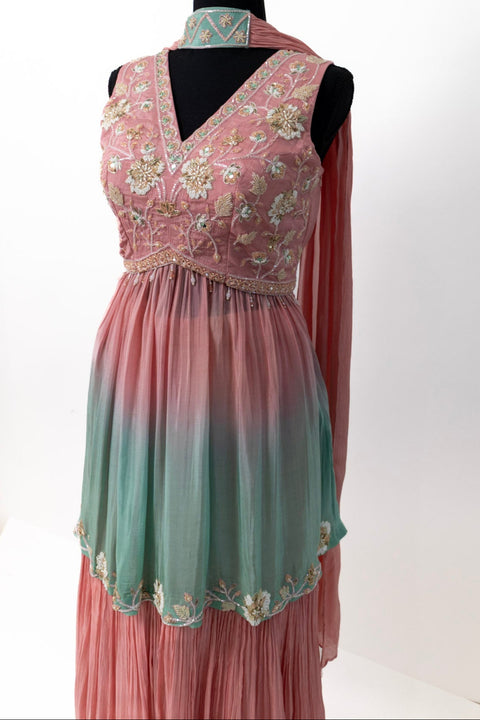 Pink and Blue Sharara