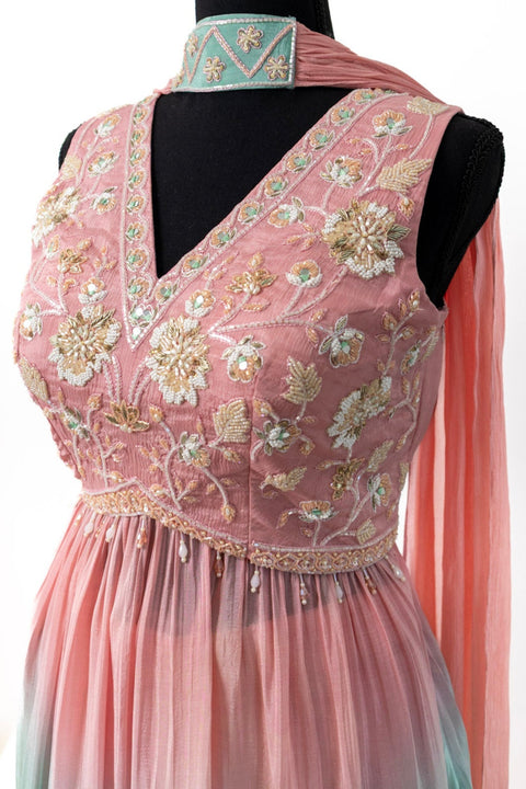 Pink and Blue Sharara