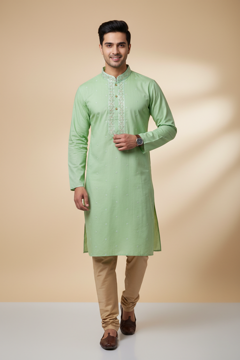 Green Kurta set