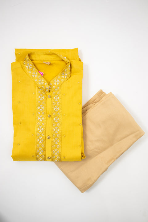 Mustard Kurta set