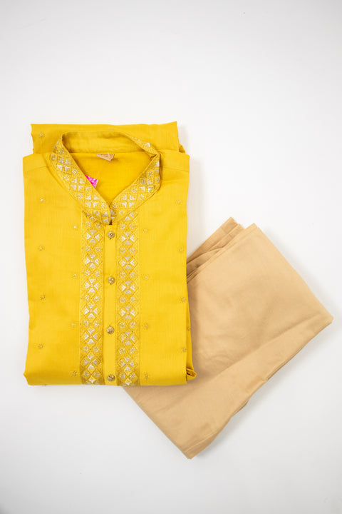 Mustard Kurta set