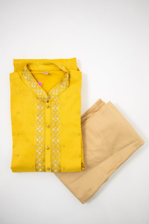 Mustard Kurta set