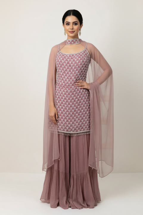 Pink Sharara