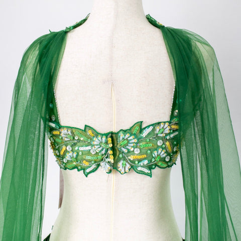 Green embroidered Lehenga