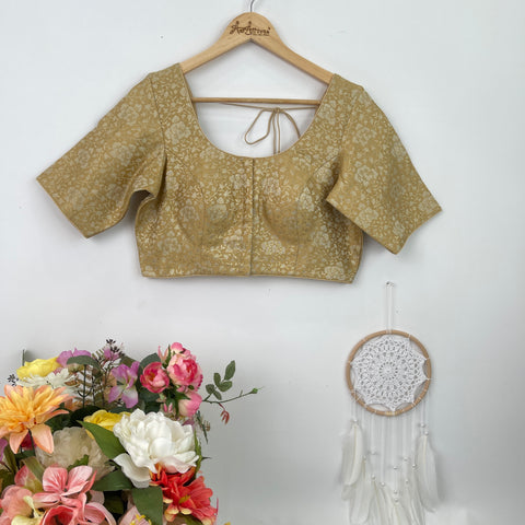Gold Brocade Blouse