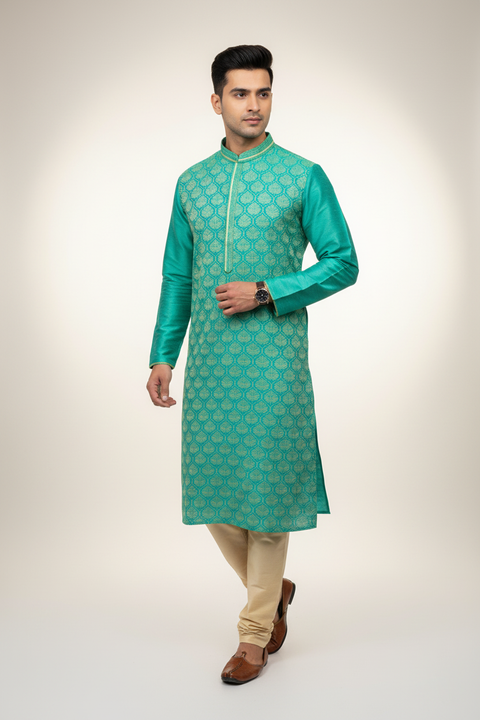 Green Kurta set