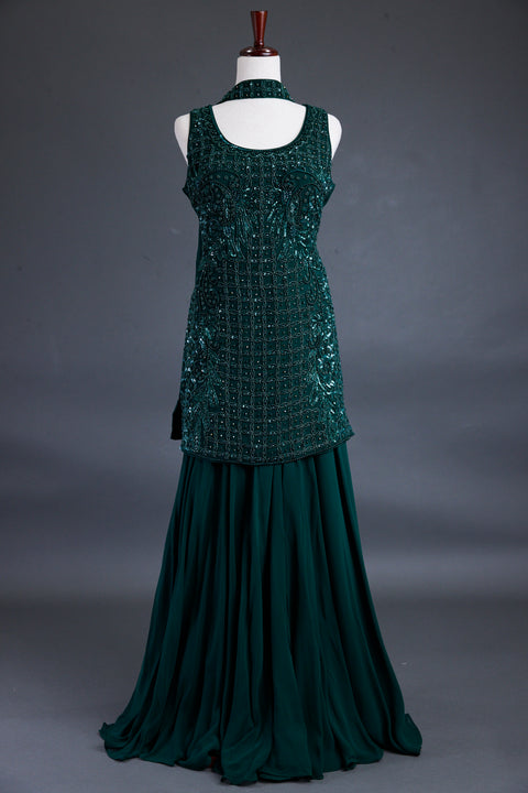 Bottle Green Sharara