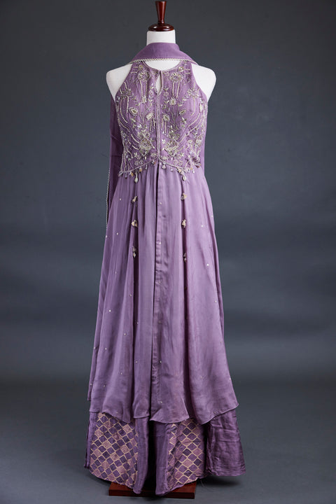 Purple Indo western dress