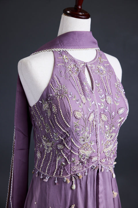 Purple Indo western dress