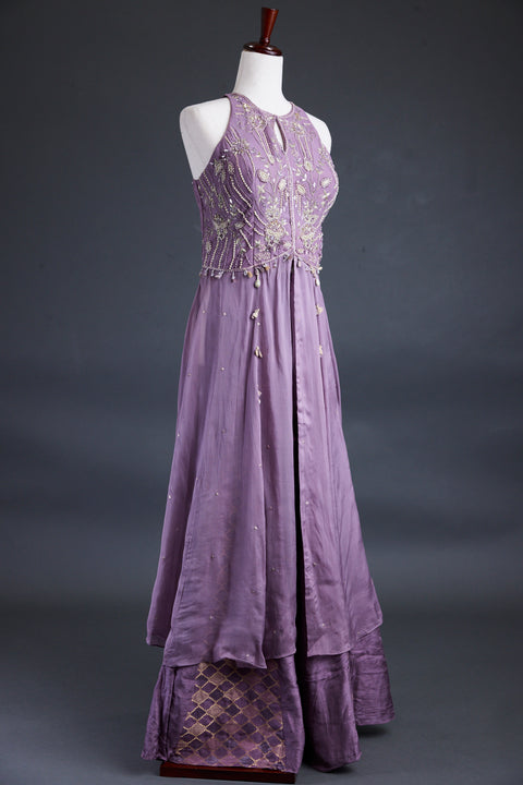 Purple Indo western dress