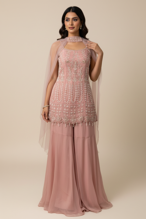 Light Pink Sharara