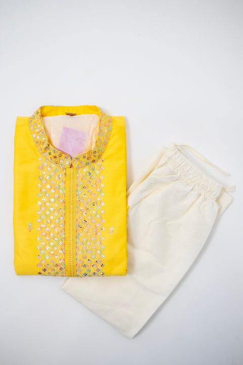 Lemon Yellow Kurta set