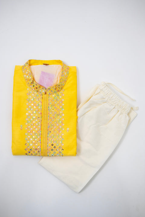 Lemon Yellow Kurta set