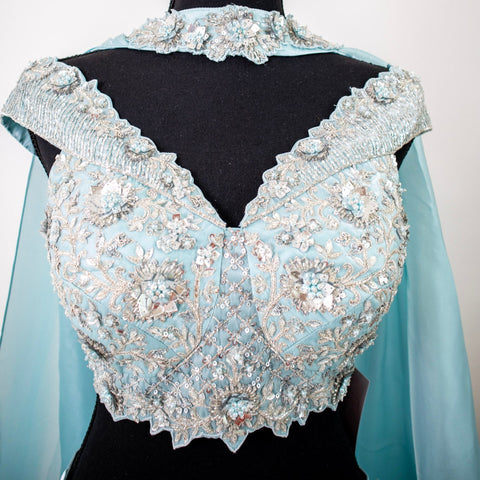 Light blue Lehenga
