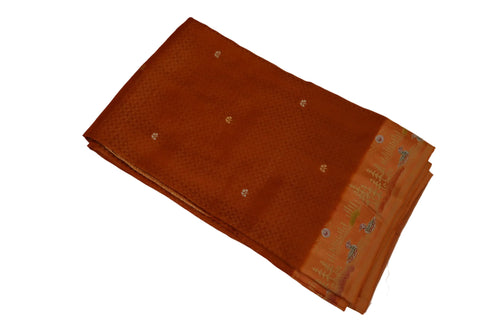 Brown Mashru Saree With blouse