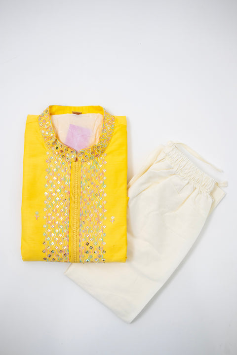 Lemon Yellow Kurta set
