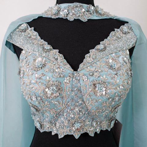 Light blue Lehenga