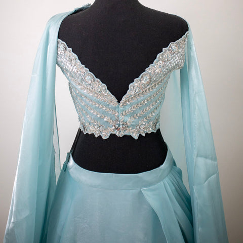 Light blue Lehenga