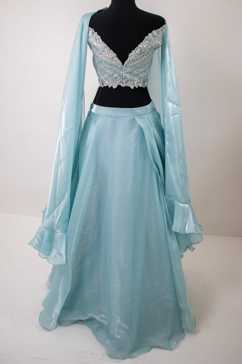 Light blue Lehenga