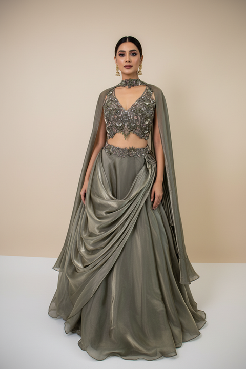 Elegant Mettalic Lehenga
