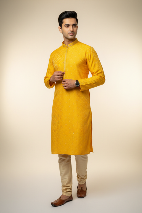 Mustard Yellow Kurta set