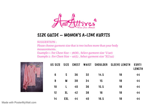 Pink Kurta, Pants & Dupatta set