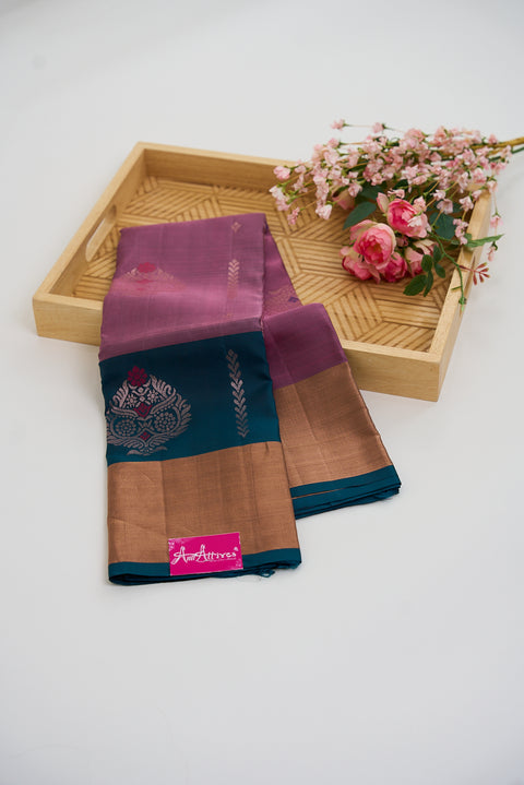 Pink & Green  Kanjivaram Saree