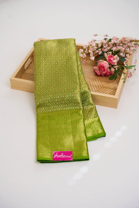 Light Green Kanjivaram Saree