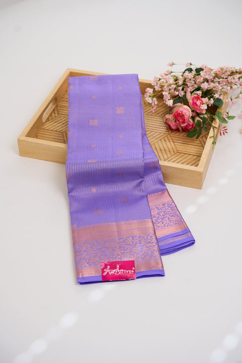 Lavender Kanjivaram Saree