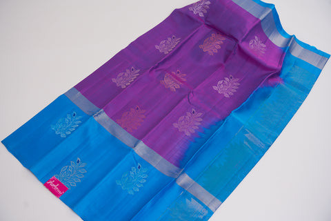 Purple & Blue Kanjivaram Saree