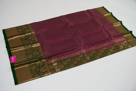 Purple & Green Kanjivaram Saree