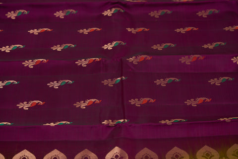 Purple & Green Kanjivaram Saree